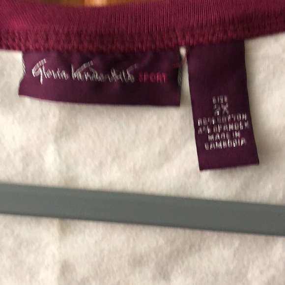 NWT Sport top Gloria Vanderbilt 2X - Picture 2 of 8